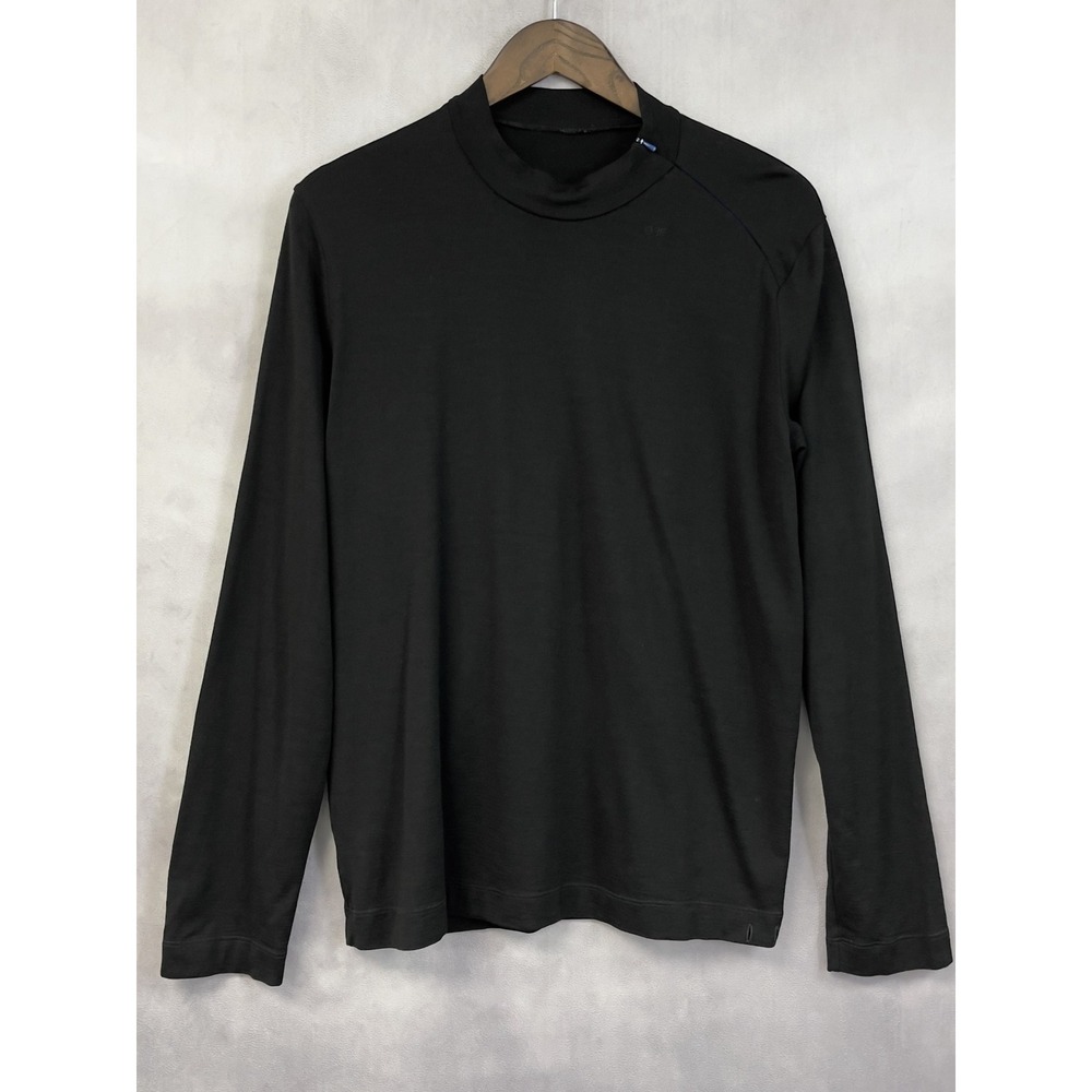 Merino Wool  Mock Neck Base Layer Mens Estimated Medium Outdoor Minimal Gorpcore